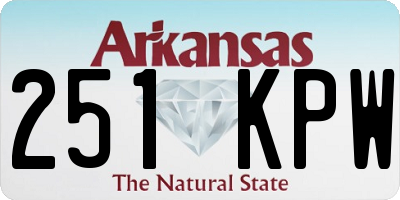 AR license plate 251KPW