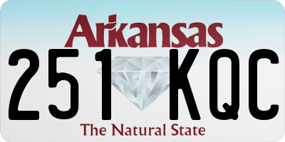 AR license plate 251KQC