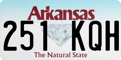 AR license plate 251KQH