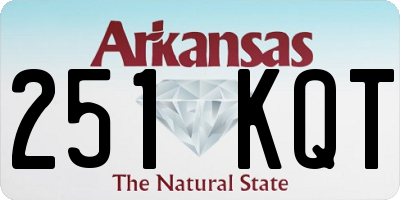 AR license plate 251KQT