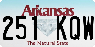 AR license plate 251KQW