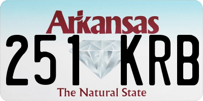 AR license plate 251KRB