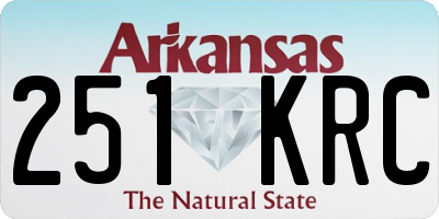 AR license plate 251KRC
