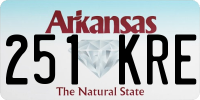 AR license plate 251KRE