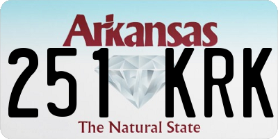 AR license plate 251KRK