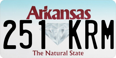 AR license plate 251KRM