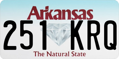 AR license plate 251KRQ