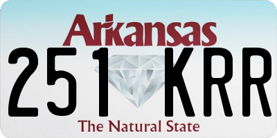 AR license plate 251KRR