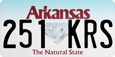 AR license plate 251KRS