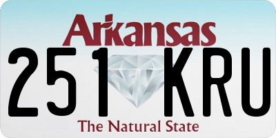 AR license plate 251KRU