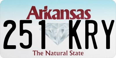 AR license plate 251KRY