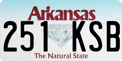AR license plate 251KSB