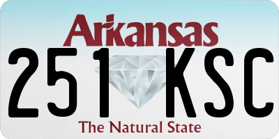 AR license plate 251KSC