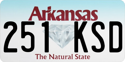 AR license plate 251KSD