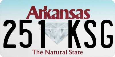AR license plate 251KSG