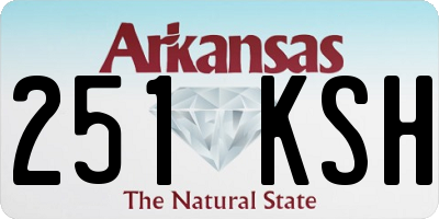 AR license plate 251KSH