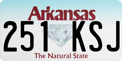 AR license plate 251KSJ