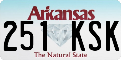 AR license plate 251KSK
