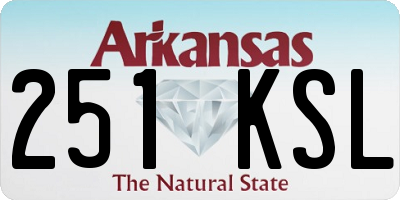 AR license plate 251KSL