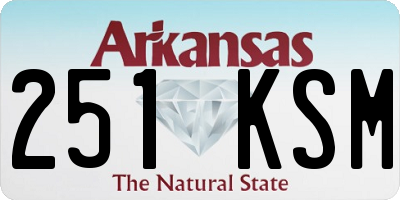 AR license plate 251KSM