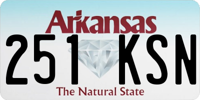AR license plate 251KSN