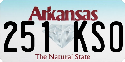 AR license plate 251KSO