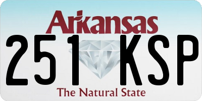 AR license plate 251KSP