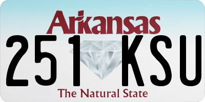 AR license plate 251KSU