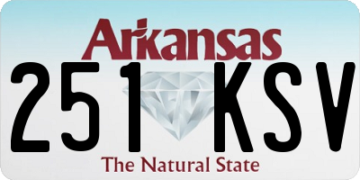 AR license plate 251KSV