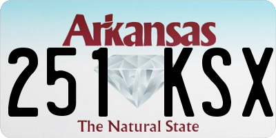 AR license plate 251KSX