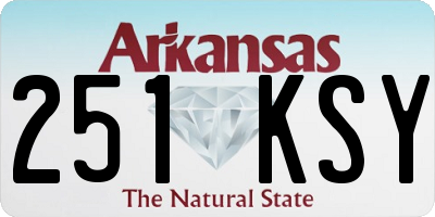 AR license plate 251KSY