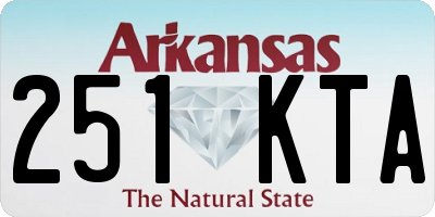AR license plate 251KTA