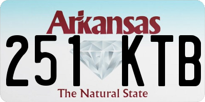 AR license plate 251KTB