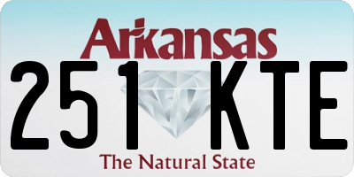 AR license plate 251KTE