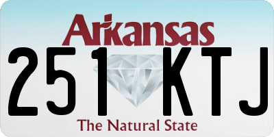 AR license plate 251KTJ