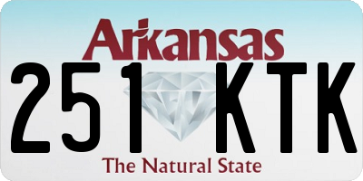 AR license plate 251KTK