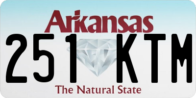 AR license plate 251KTM