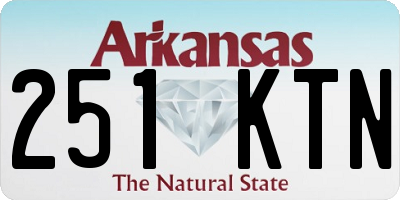 AR license plate 251KTN