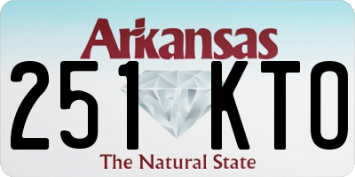 AR license plate 251KTO