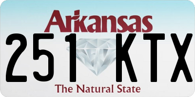 AR license plate 251KTX