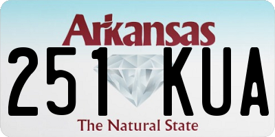AR license plate 251KUA