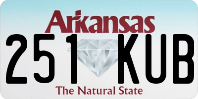 AR license plate 251KUB