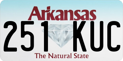 AR license plate 251KUC