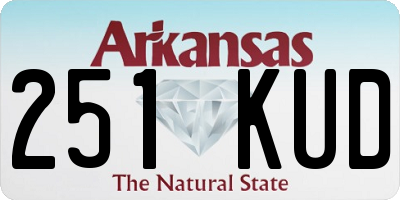 AR license plate 251KUD