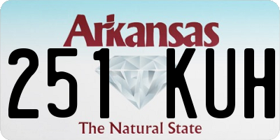 AR license plate 251KUH