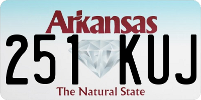 AR license plate 251KUJ