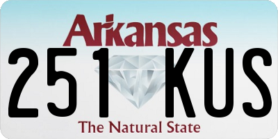 AR license plate 251KUS