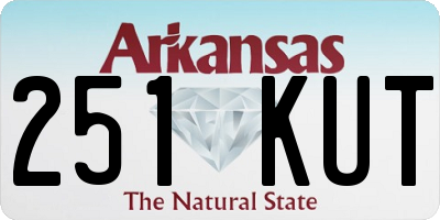 AR license plate 251KUT