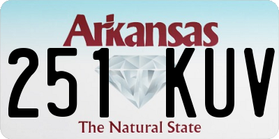 AR license plate 251KUV
