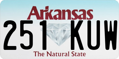 AR license plate 251KUW